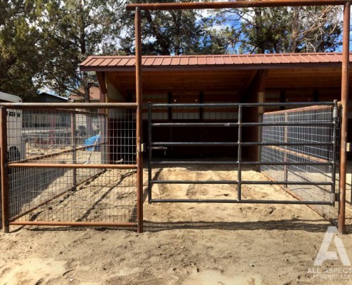 custom livestock pens by All Aspects Fencing