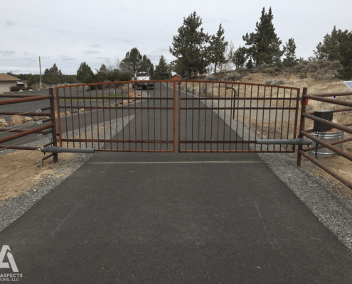 automatic entry security gate fence central oregon