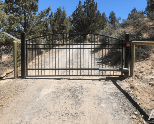 automatic entry security gate fence