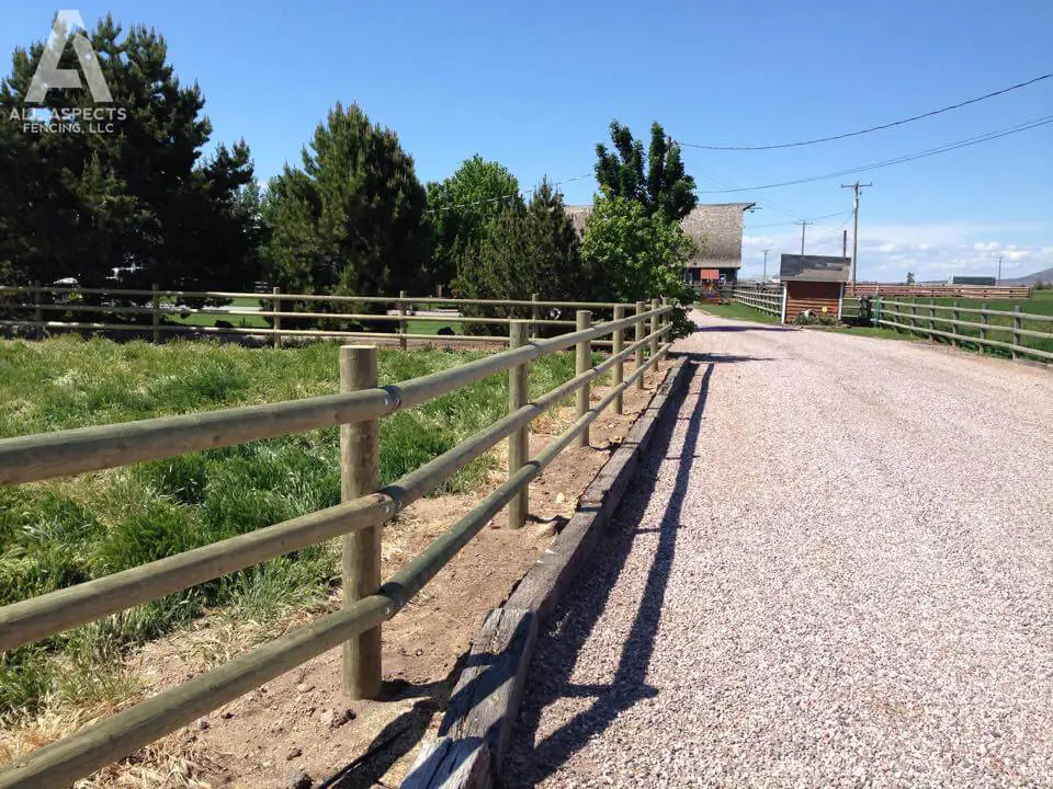 All Aspects Fencing Central Oregon Wooden Three-rail Fencing