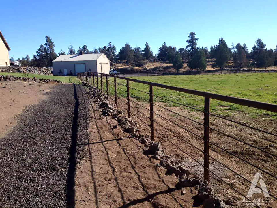 All Aspects Fencing Pipe Cable Fence Bend