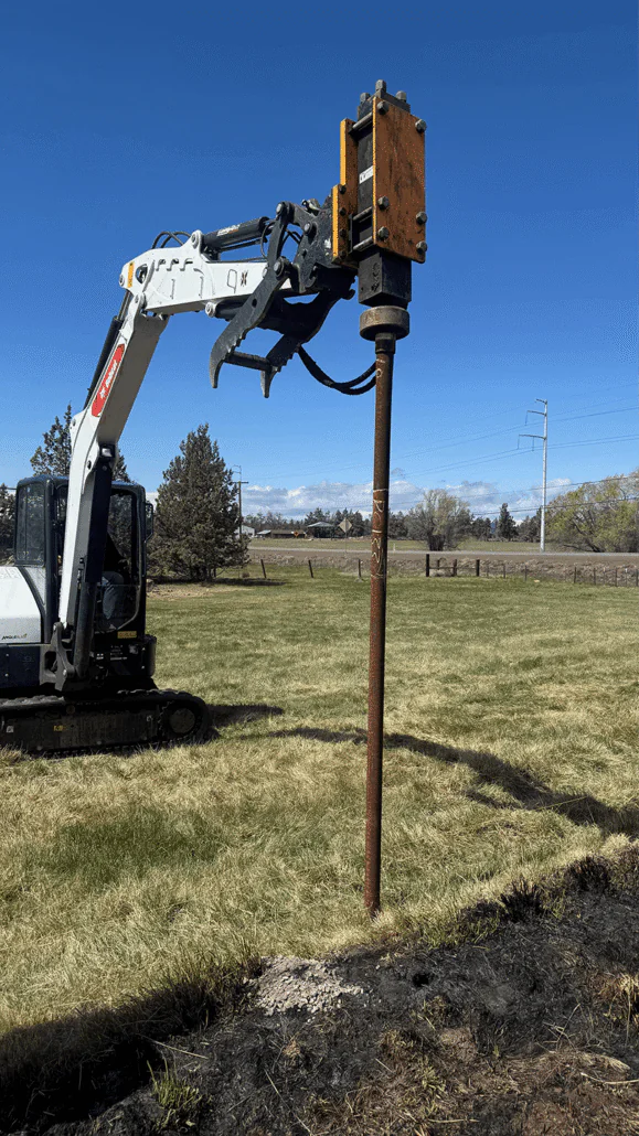 All Aspects Fencing Post Driver no drilling in Central Oregon