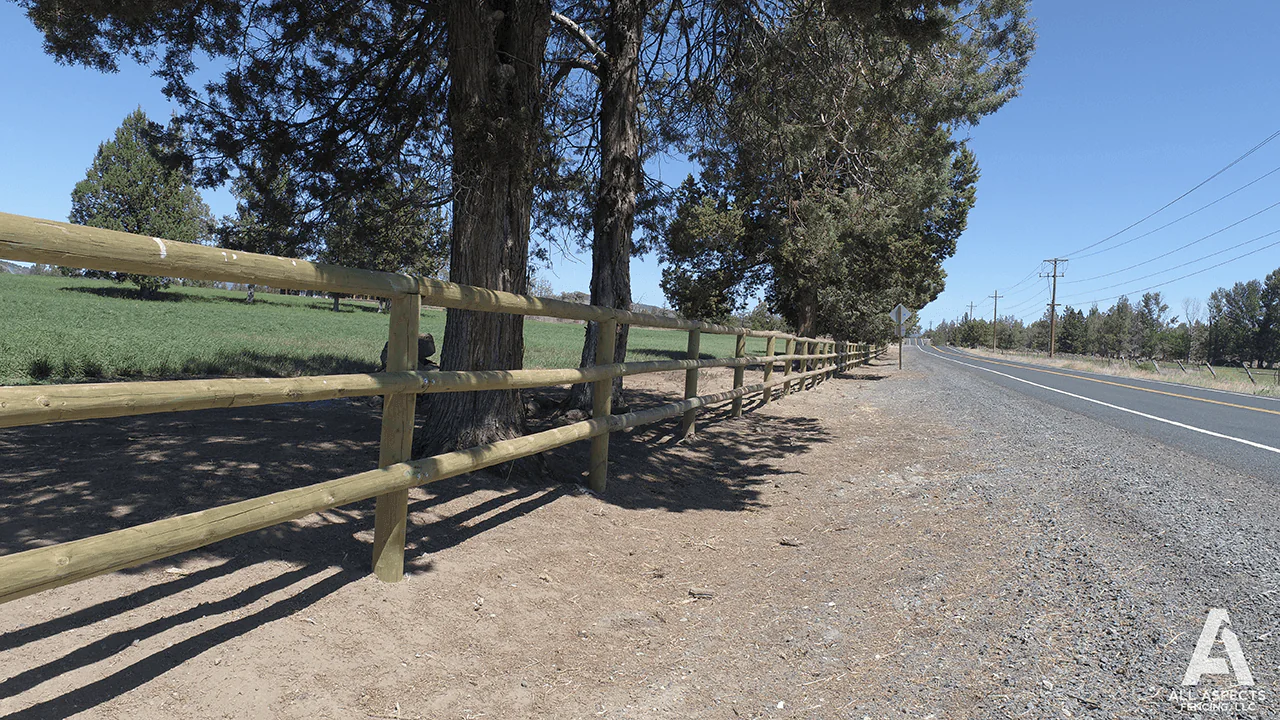 All Aspects Fencing Post and Rail Fence in Central Oregon