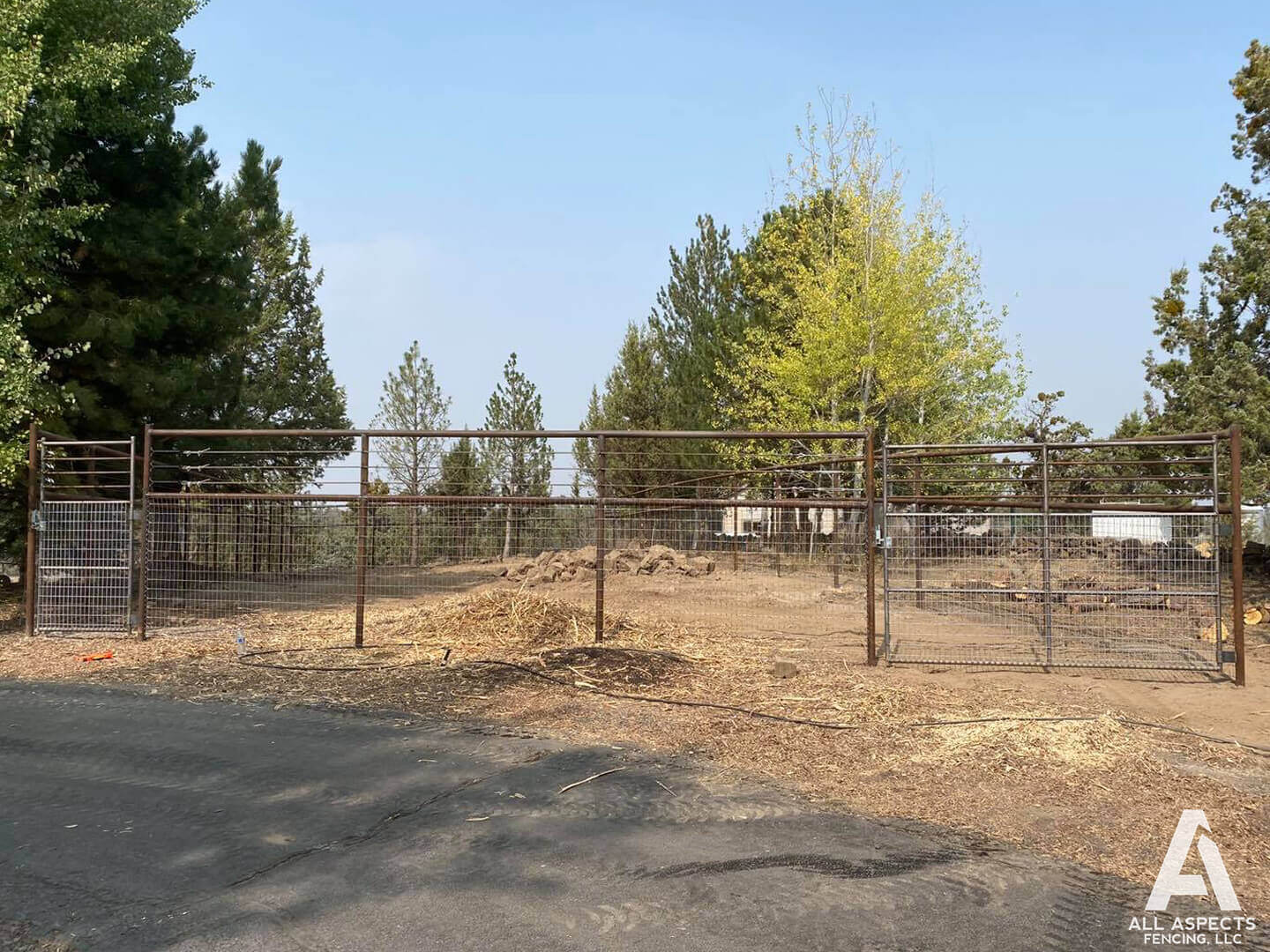 Chain Link Pipe Deer Fence in Bend Oregon