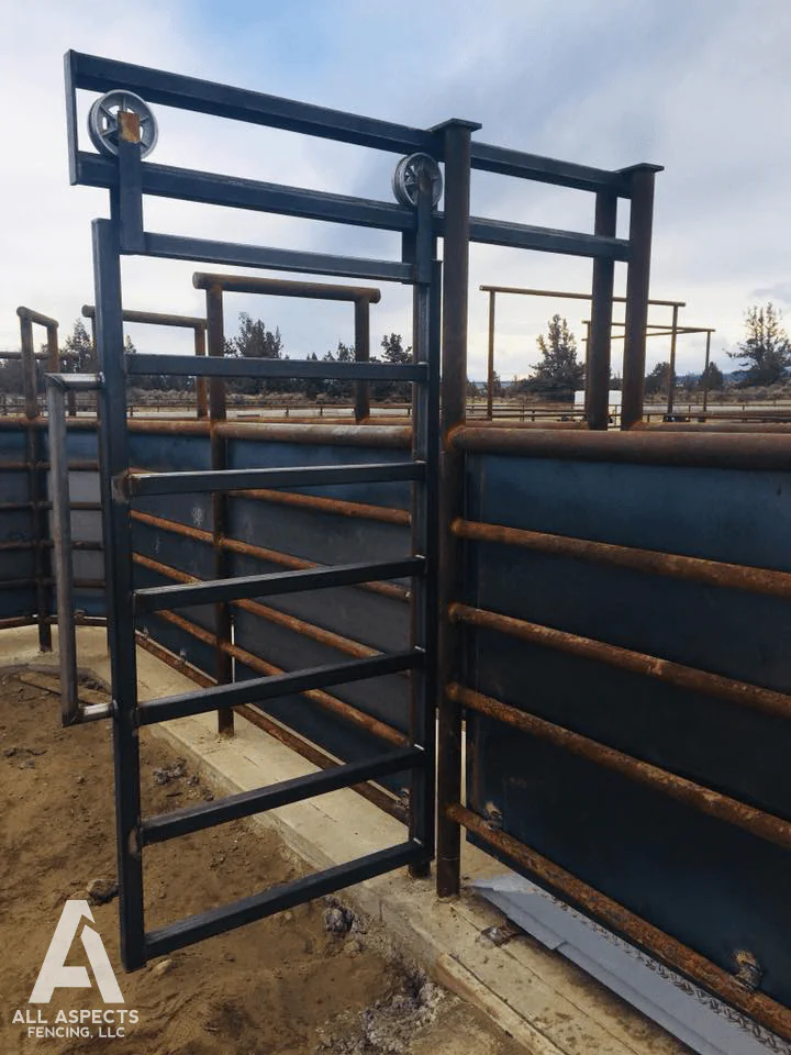 Corrals Designed and Built by All Aspects Fencing in Central Oregon