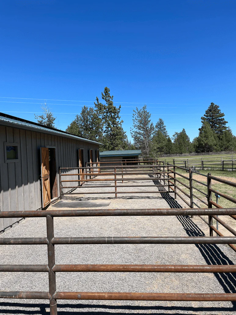 Arena Pipe Fencing in Central Oregon
