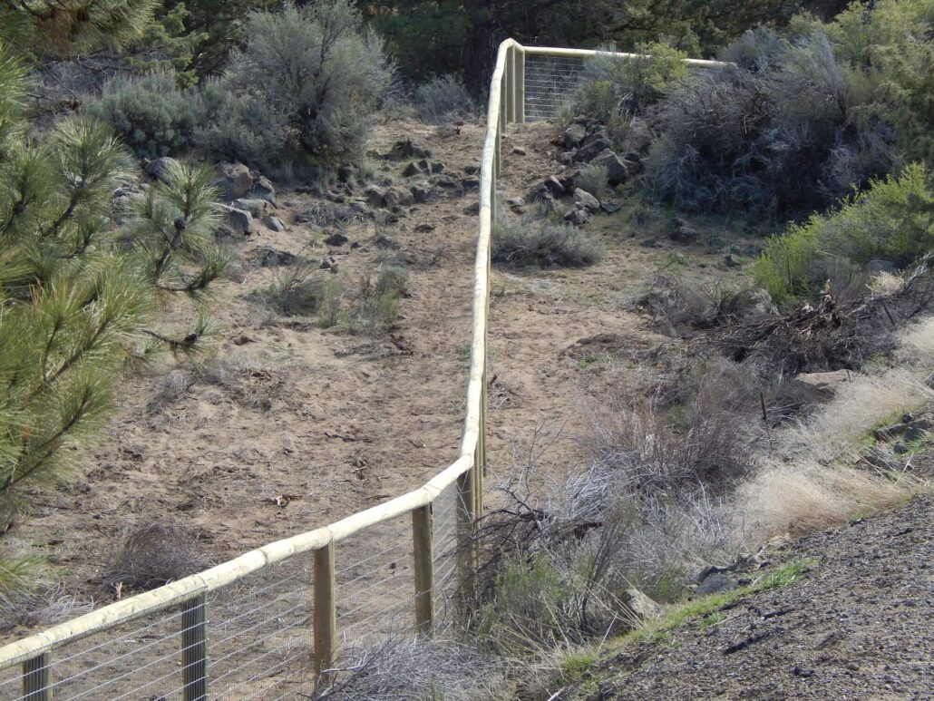 Pole and Wire Fencing Option in Central Oregon