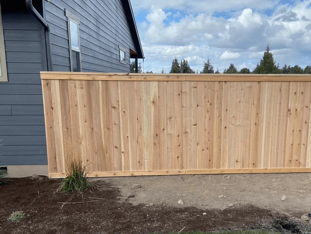 Residential Privacy Cedar Fence Central Oregon