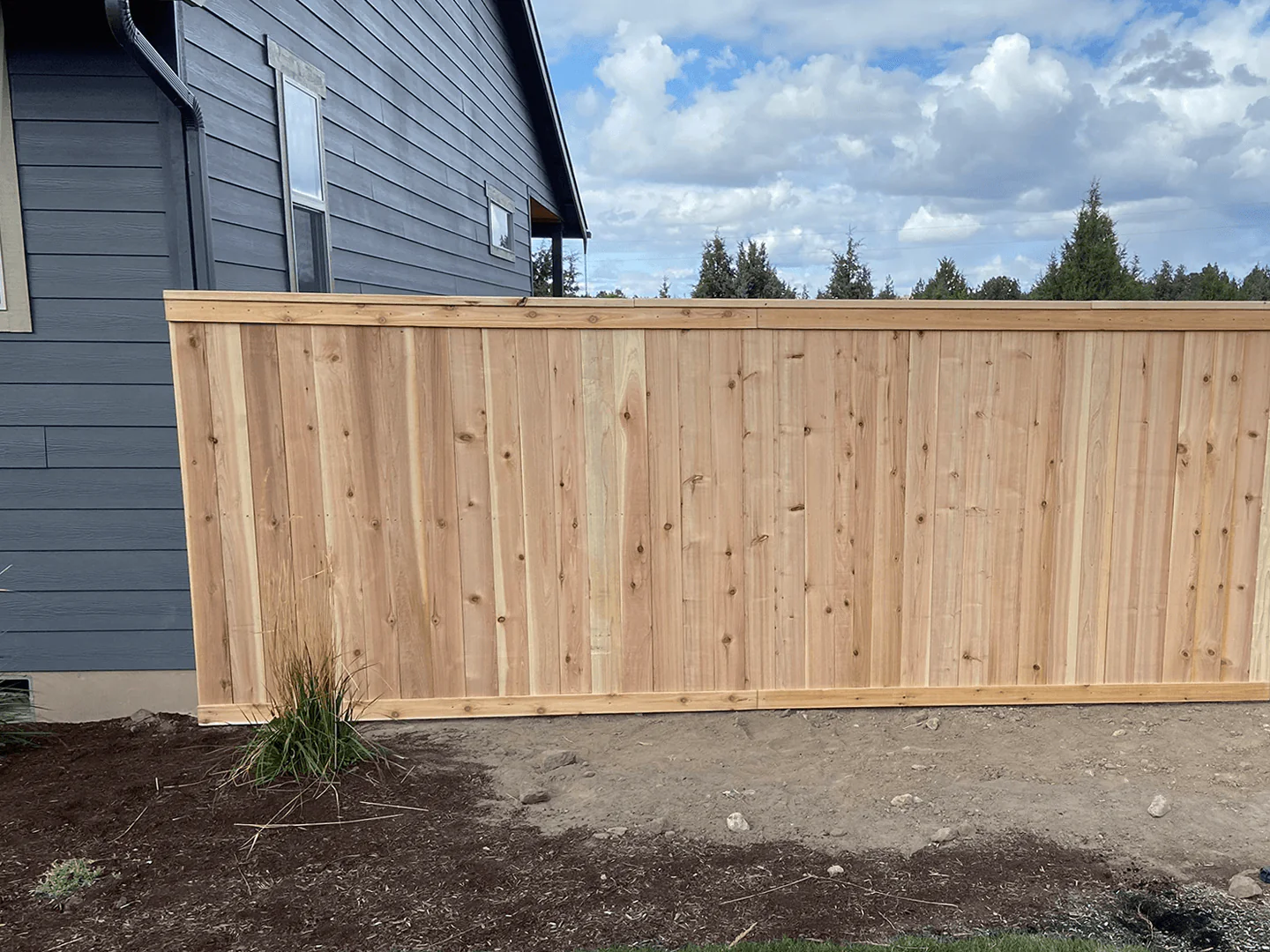 Residential Privacy Cedar Fence Central Oregon